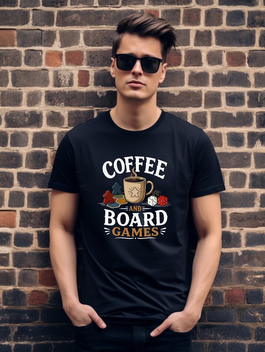 Coffee and Board Games – Cosy Gamer Graphic Tee