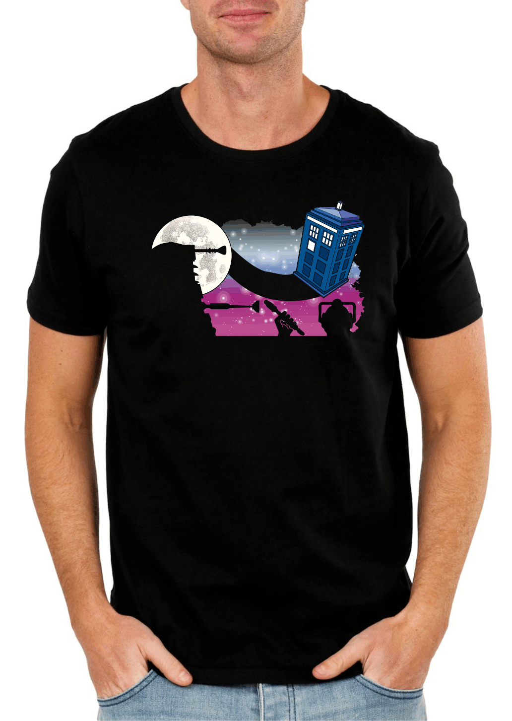 Intergalactic Adventure Parody T-Shirt – Cosmic Cartoon Adventure Tee