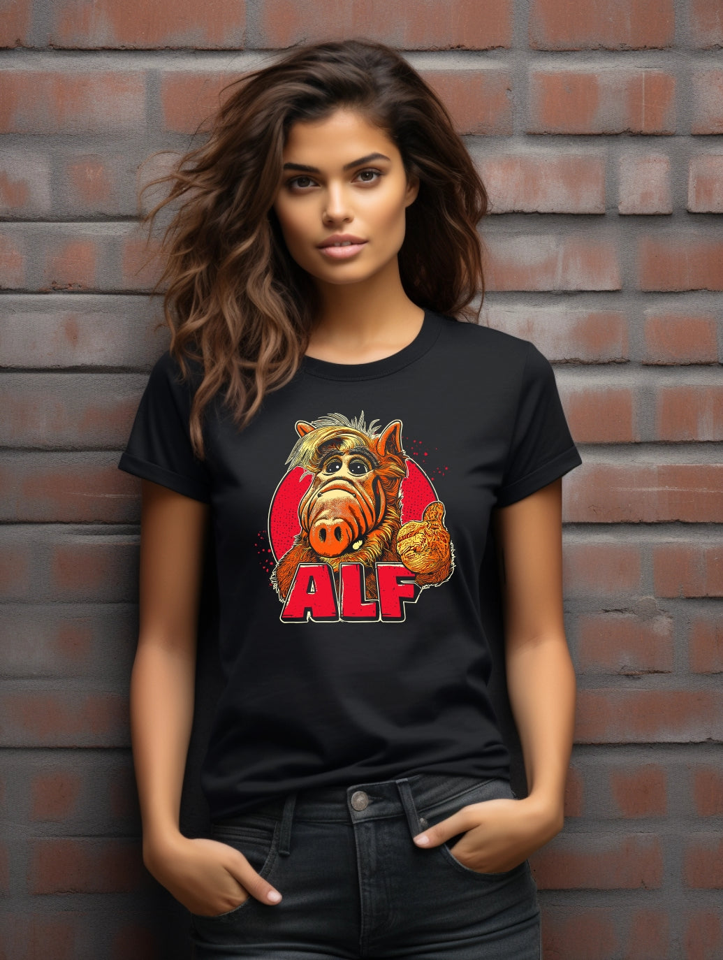 Retro Alien Icon Graphic T-Shirt