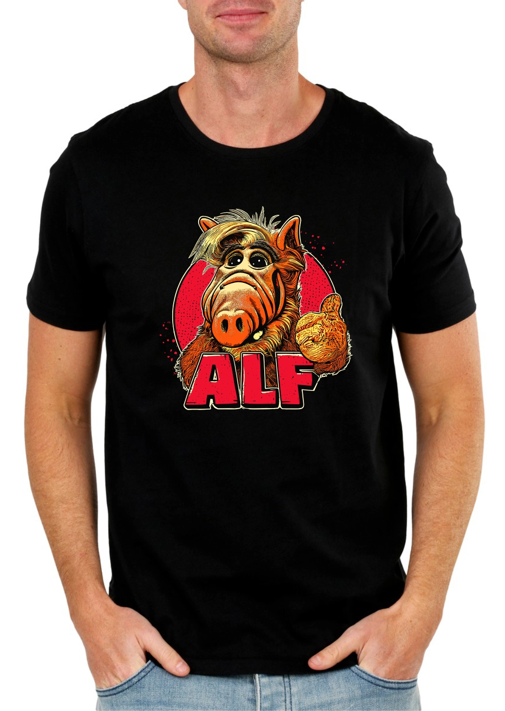 Retro Alien Icon Graphic T-Shirt