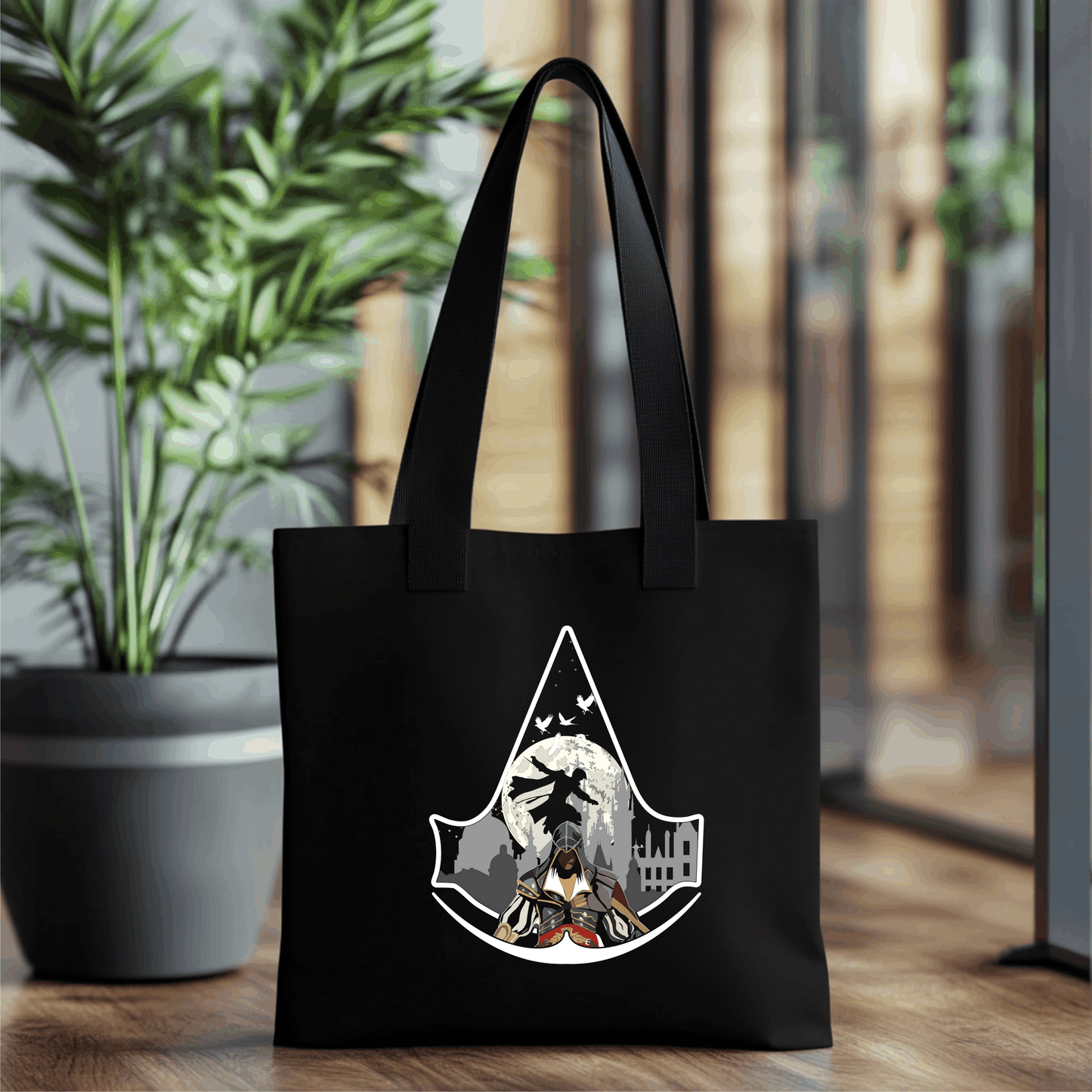 Mystical Mercenary Tote Bag – Bold Graphic Design