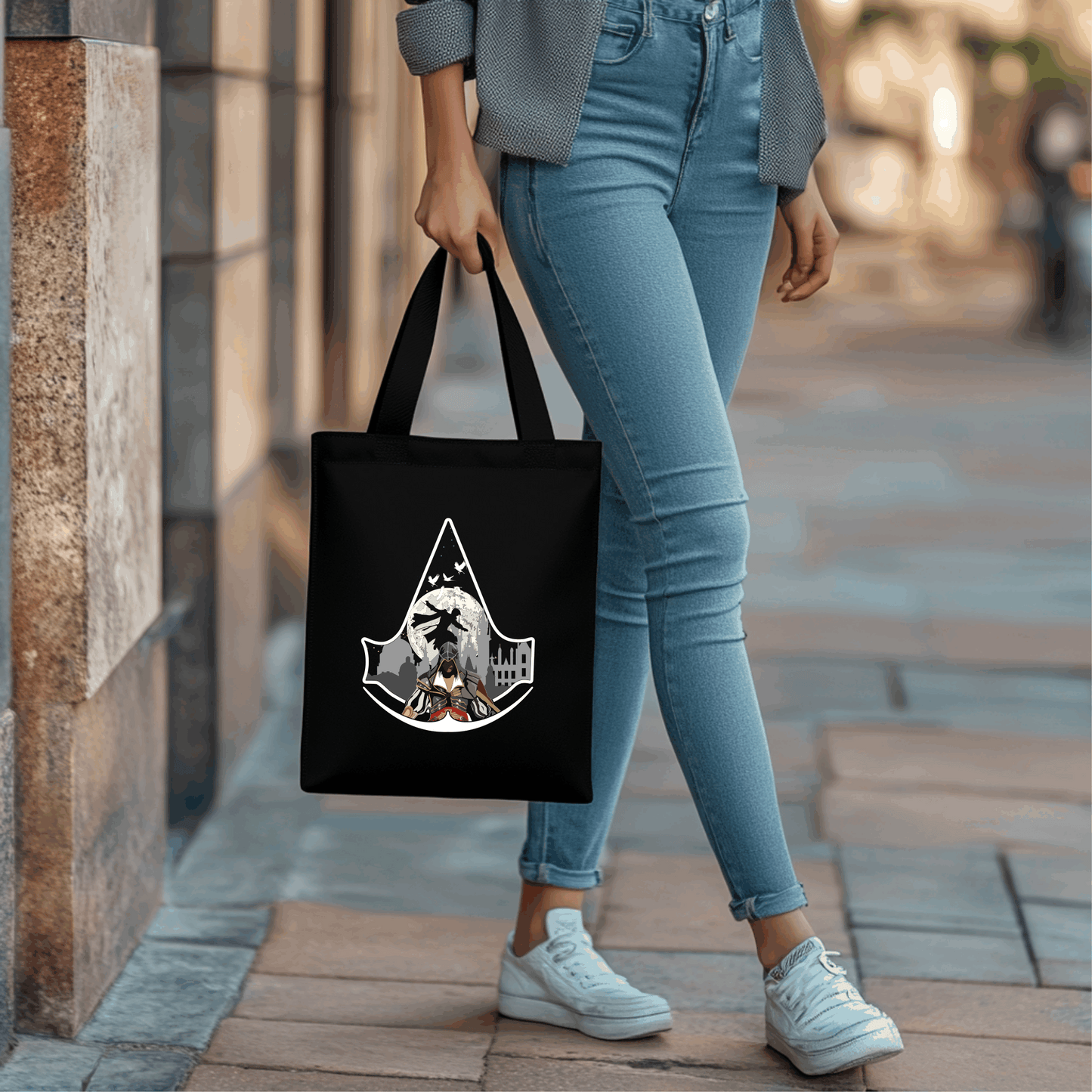 Mystical Mercenary Tote Bag – Bold Graphic Design