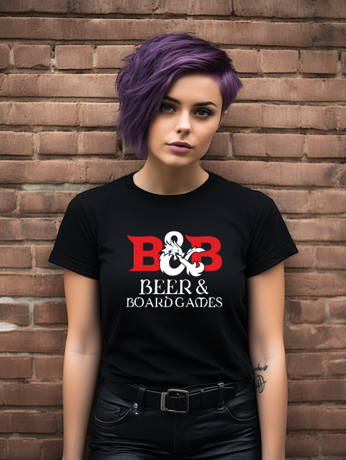 Beer & Board Games Parody T-Shirt – Humorous Graphic Tee for Gamers