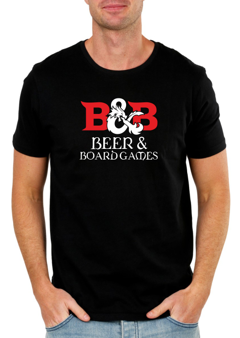 Beer & Board Games Parody T-Shirt – Humorous Graphic Tee for Gamers