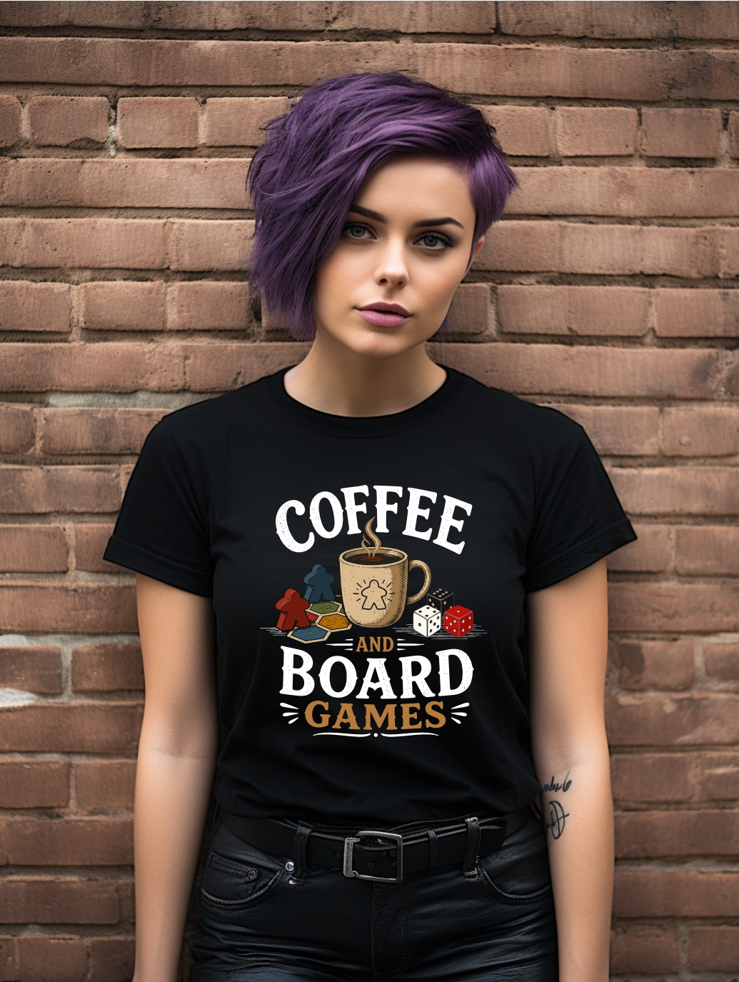 Coffee and Board Games – Cosy Gamer Graphic Tee