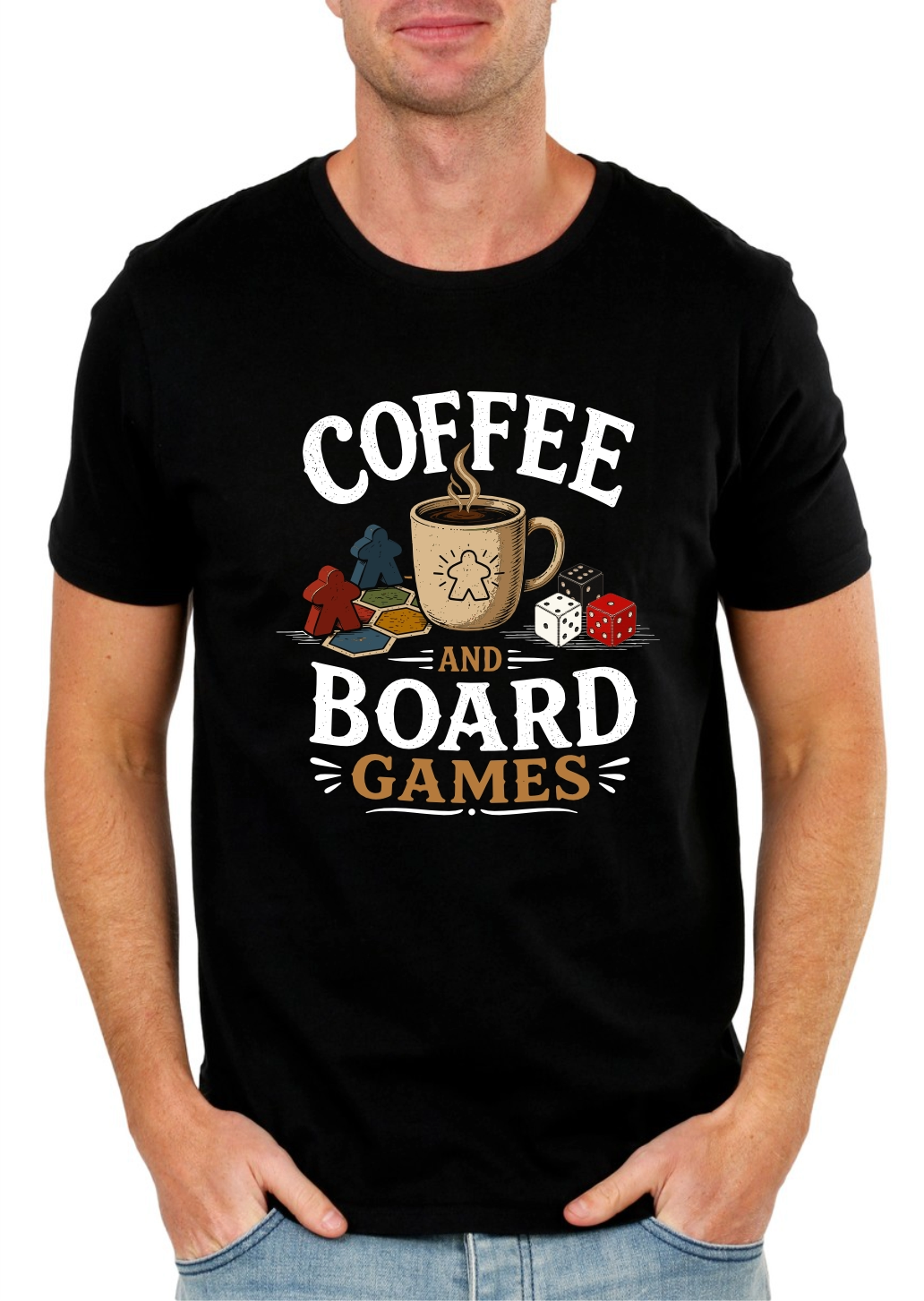 Coffee and Board Games – Cosy Gamer Graphic Tee