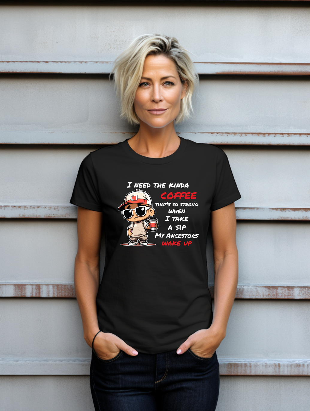 I Need The Kinda Coffee Funny T-Shirt – Caffeine Lover Graphic Tee | Funny Coffee Shirt | Gildan Softstyle UK