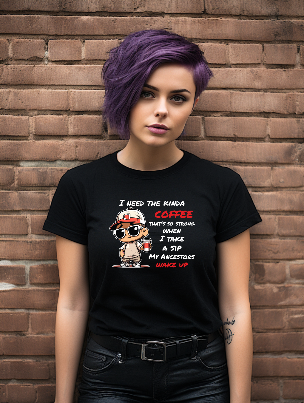 I Need The Kinda Coffee Funny T-Shirt – Caffeine Lover Graphic Tee | Funny Coffee Shirt | Gildan Softstyle UK