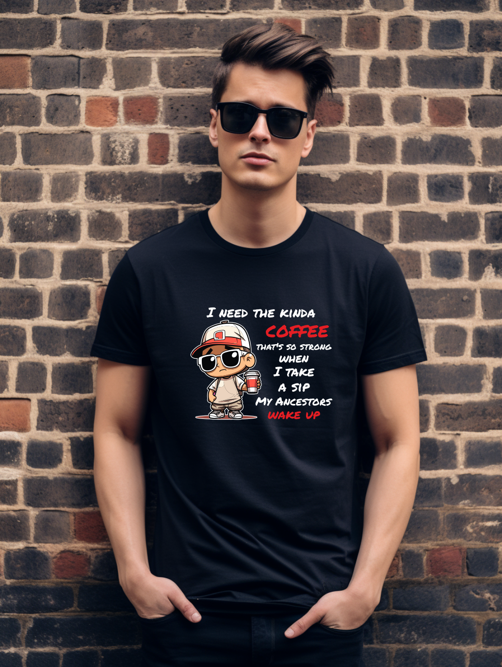 I Need The Kinda Coffee Funny T-Shirt – Caffeine Lover Graphic Tee | Funny Coffee Shirt | Gildan Softstyle UK