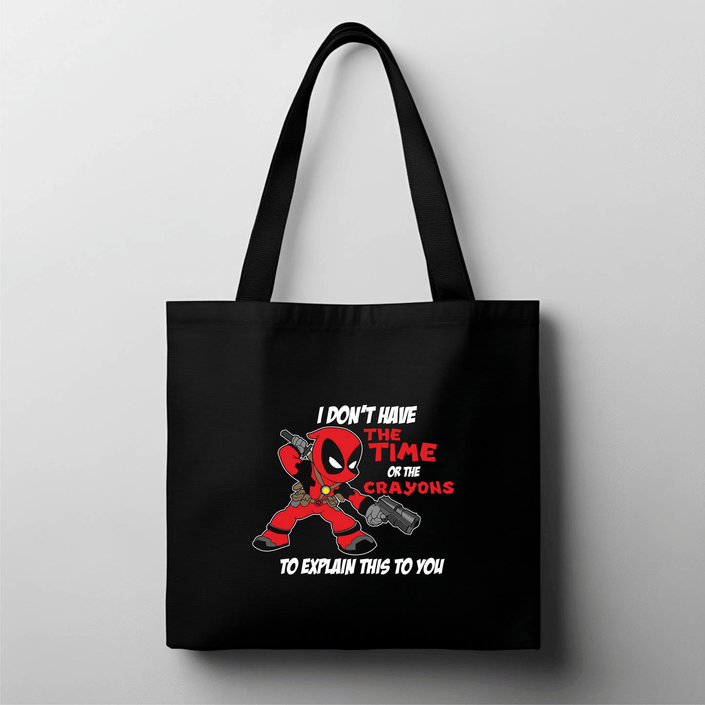 Comic Mercenary Parody T-Shirt – Funny Graphic Quote Bag