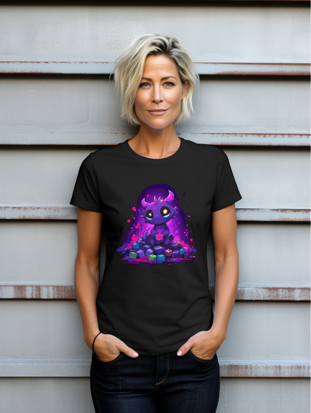 Dice Hoard Guardian – Neon Tabletop Graphic Tee