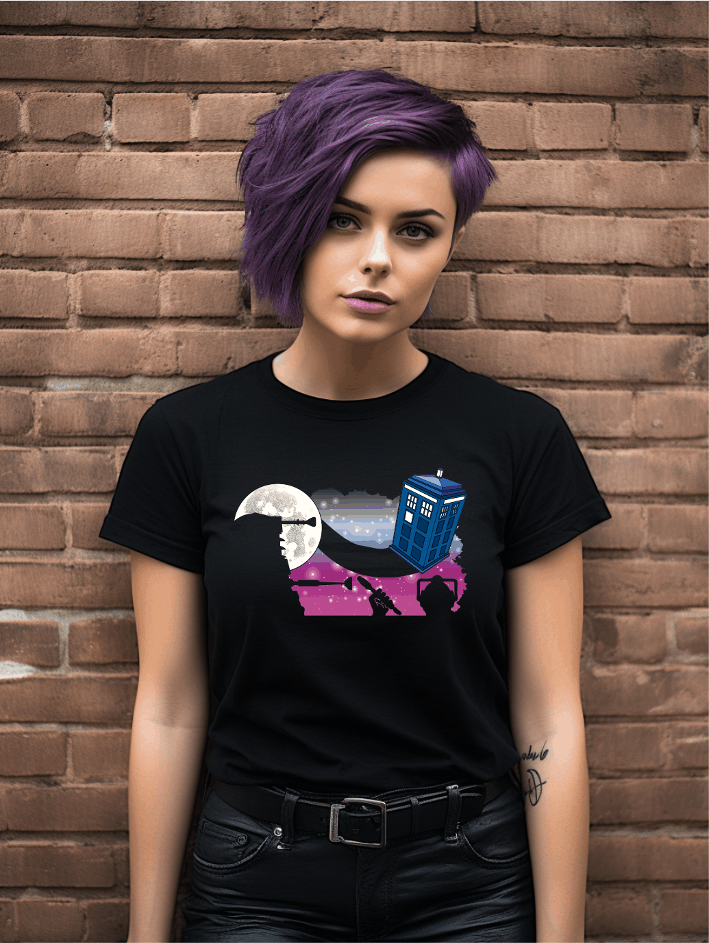 Intergalactic Adventure Parody T-Shirt – Cosmic Cartoon Adventure Tee