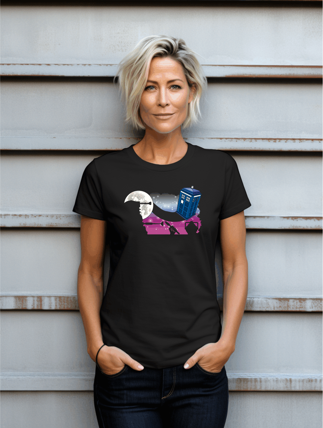 Intergalactic Adventure Parody T-Shirt – Cosmic Cartoon Adventure Tee