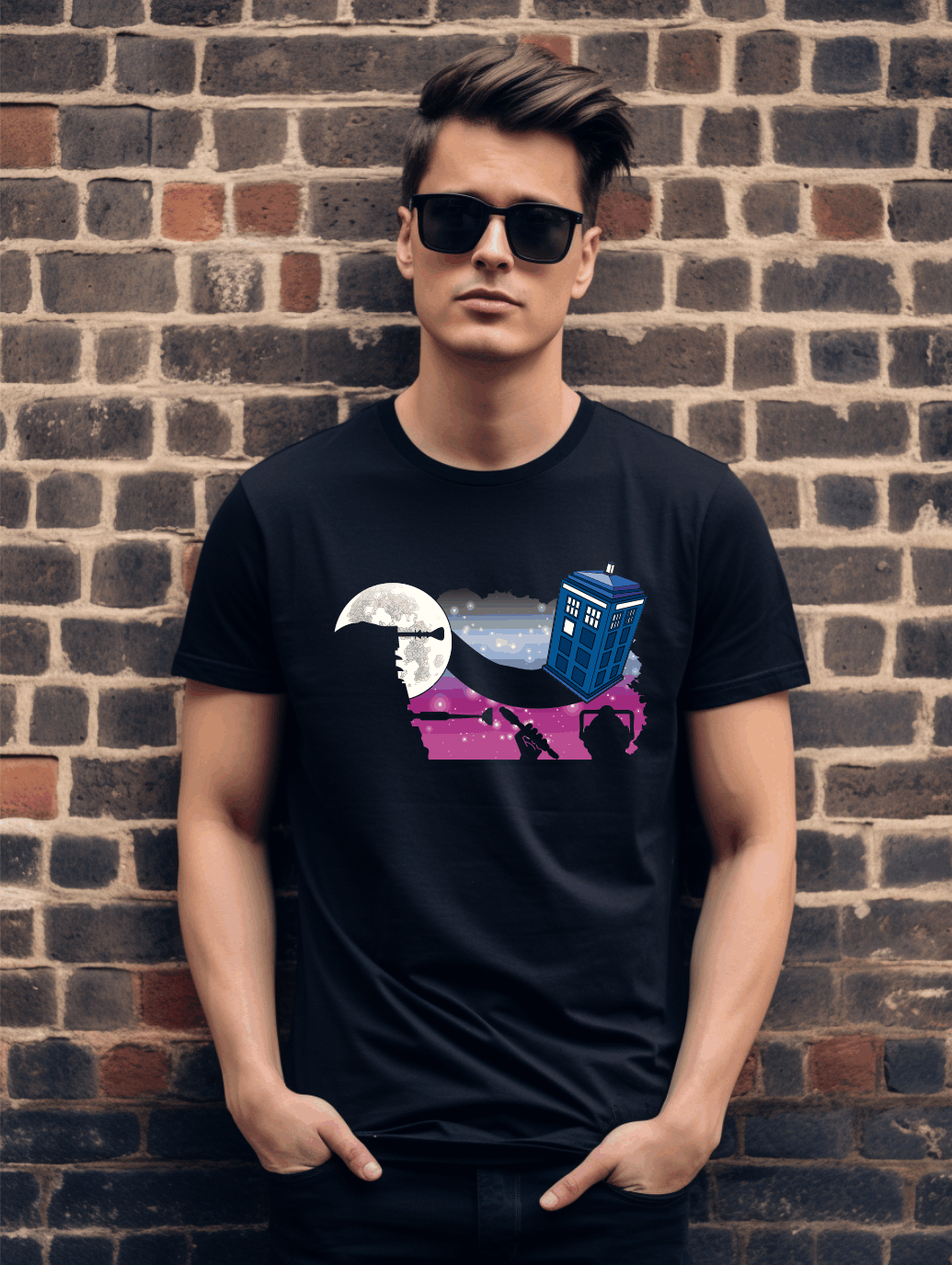 Intergalactic Adventure Parody T-Shirt – Cosmic Cartoon Adventure Tee