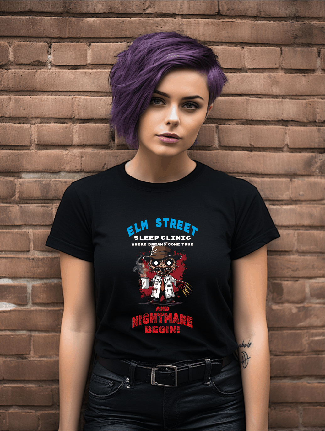 Nightmare Theme Inspired T-Shirt – Humorous Graphic Tee