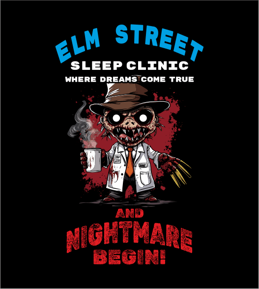 Nightmare Theme Inspired T-Shirt – Humorous Graphic Tee