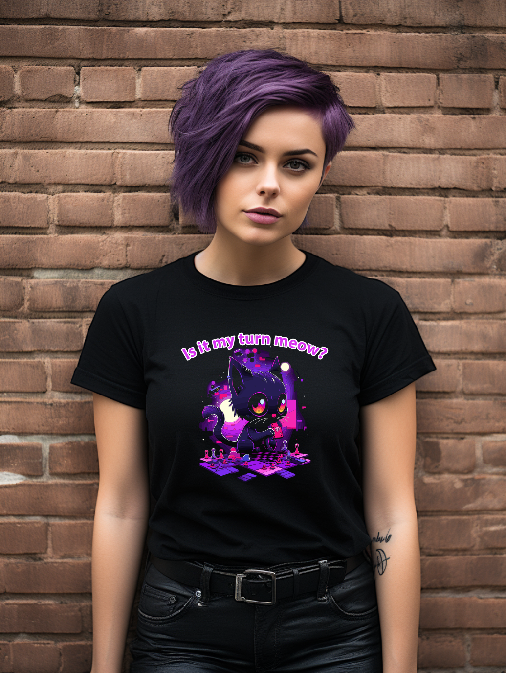 Adorable Gamer Cat T-Shirt – Fun & Playful Tee