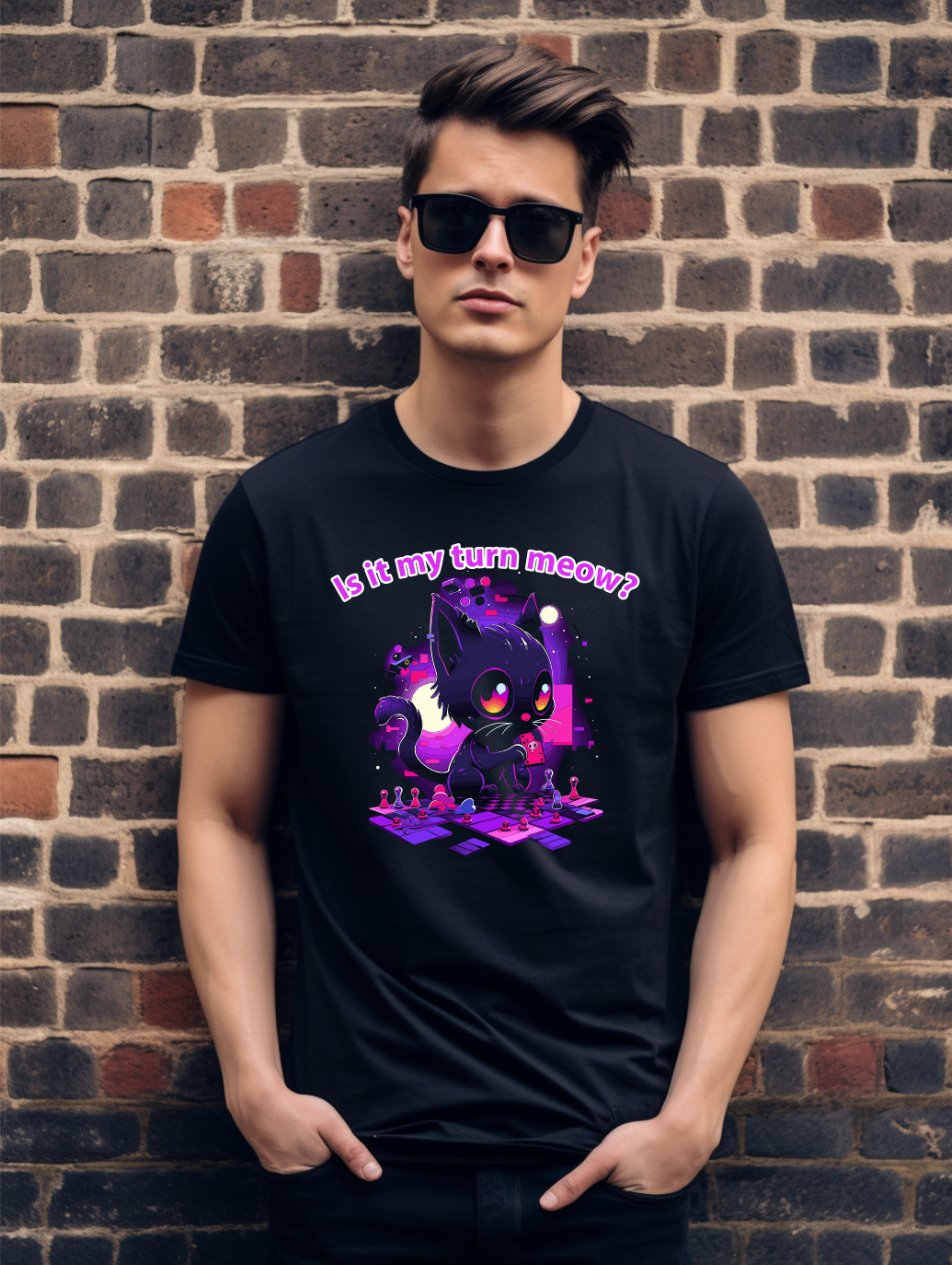 Adorable Gamer Cat T-Shirt – Fun & Playful Tee