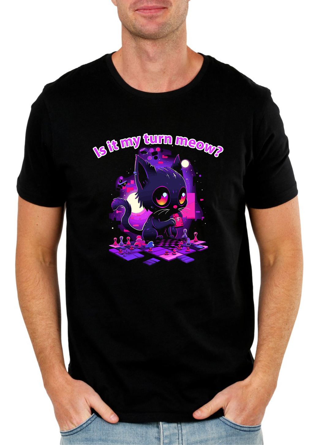 Adorable Gamer Cat T-Shirt – Fun & Playful Tee
