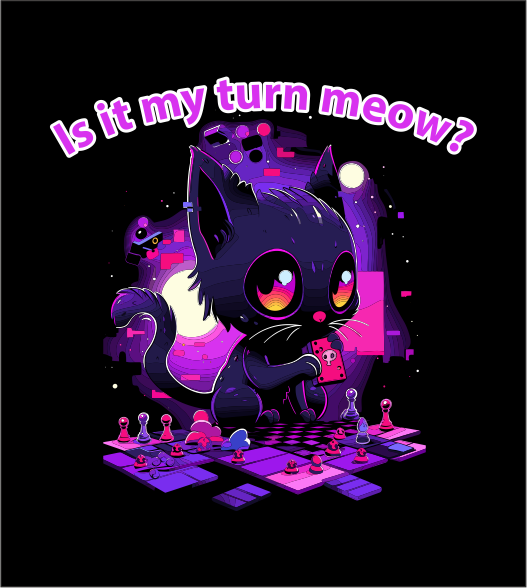 Adorable Gamer Cat T-Shirt – Fun & Playful Tee