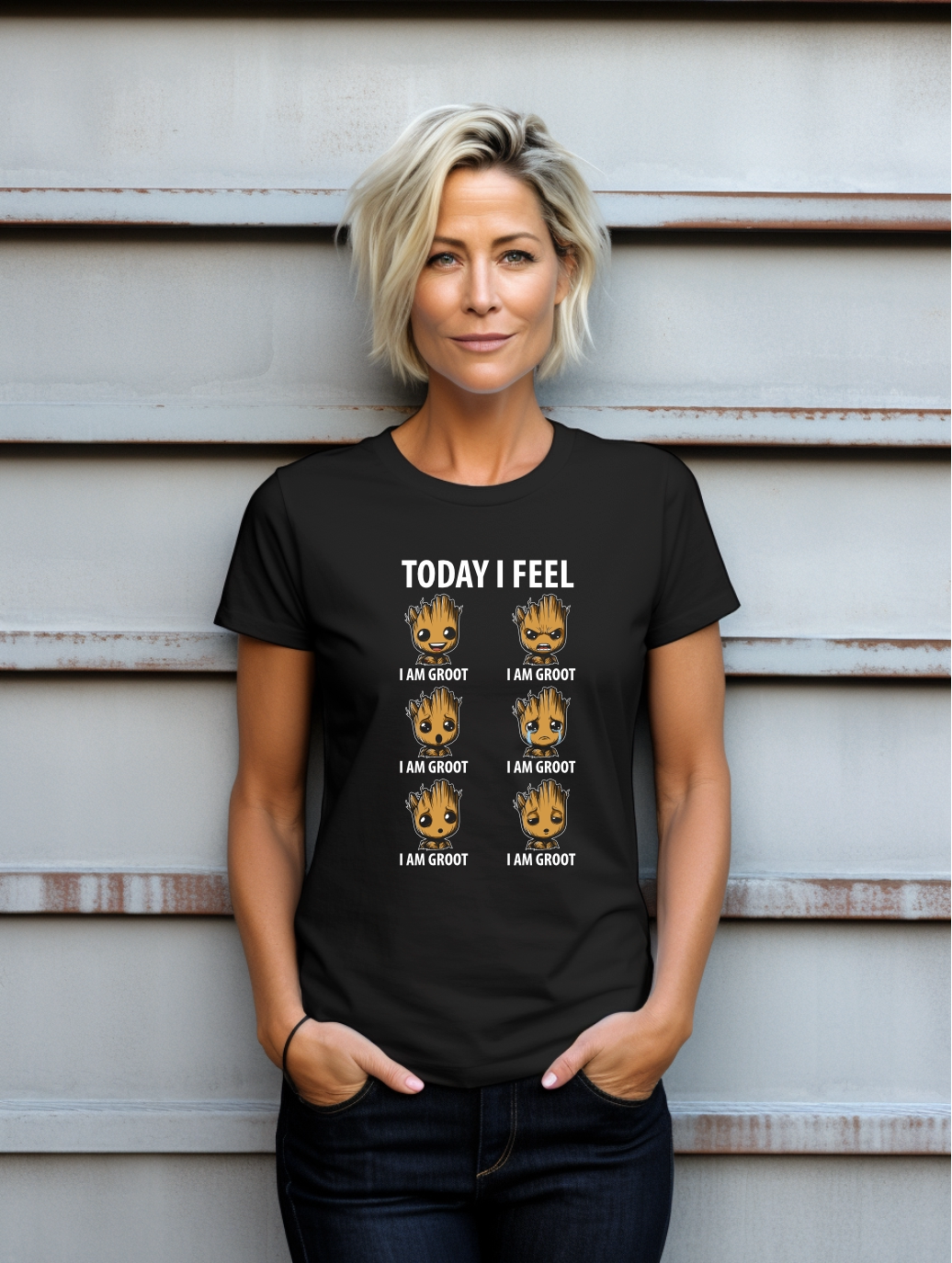 Funny Tree Character Mood T-Shirt – Today I Feel Graphic Tee | Cute Forest Cartoon Shirt | Unisex Gildan Softstyle UK
