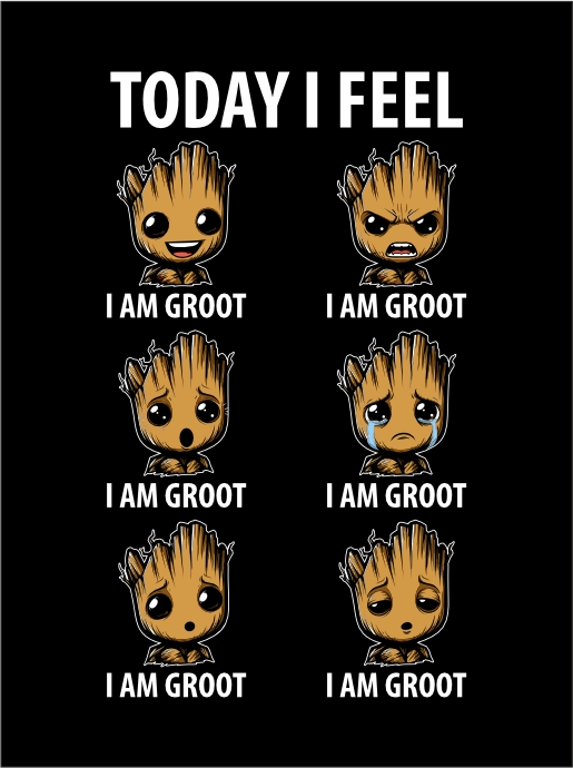 Funny Tree Character Mood T-Shirt – Today I Feel Graphic Tee | Cute Forest Cartoon Shirt | Unisex Gildan Softstyle UK