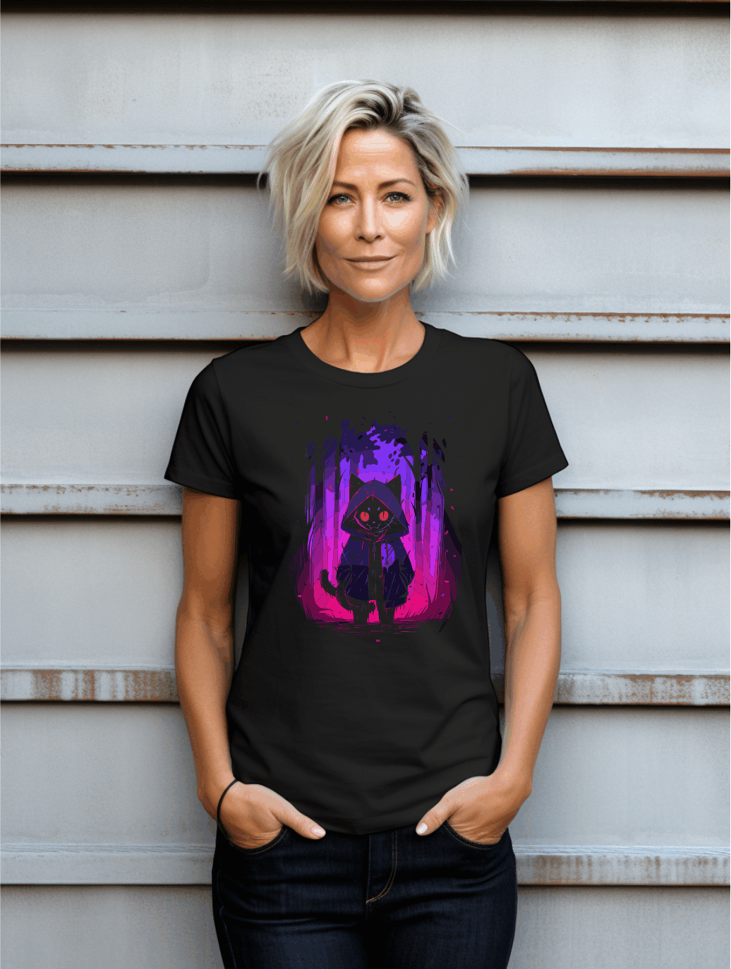 Whimsical Cat Hoodie Graphic Tee – Fun Pet Owner Shirt