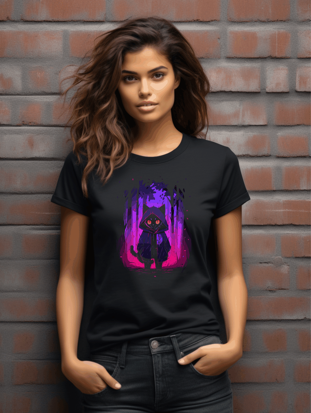 Whimsical Cat Hoodie Graphic Tee – Fun Pet Owner Shirt
