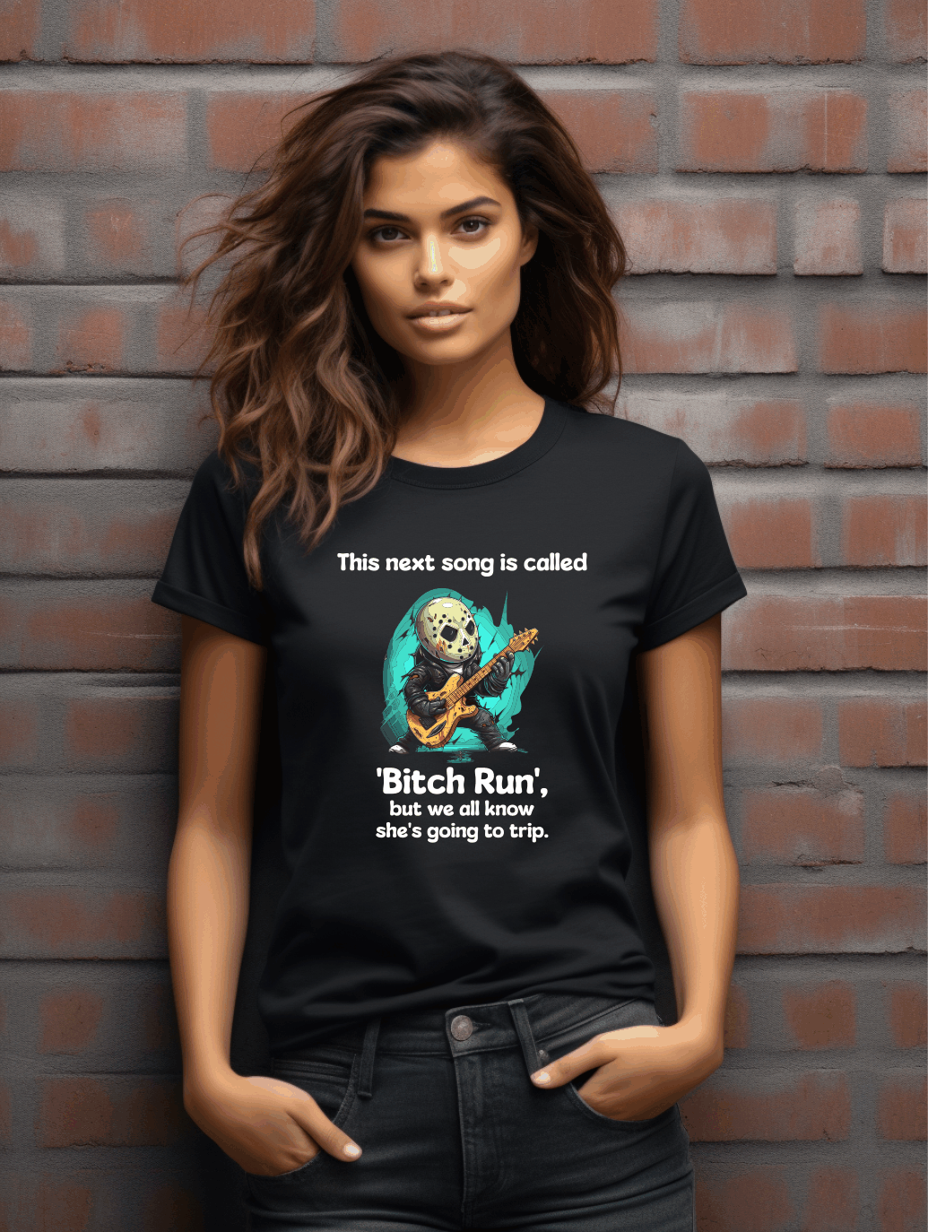 Hilarious Horror Guitar Hero T-Shirt – Parody Artwork Tee