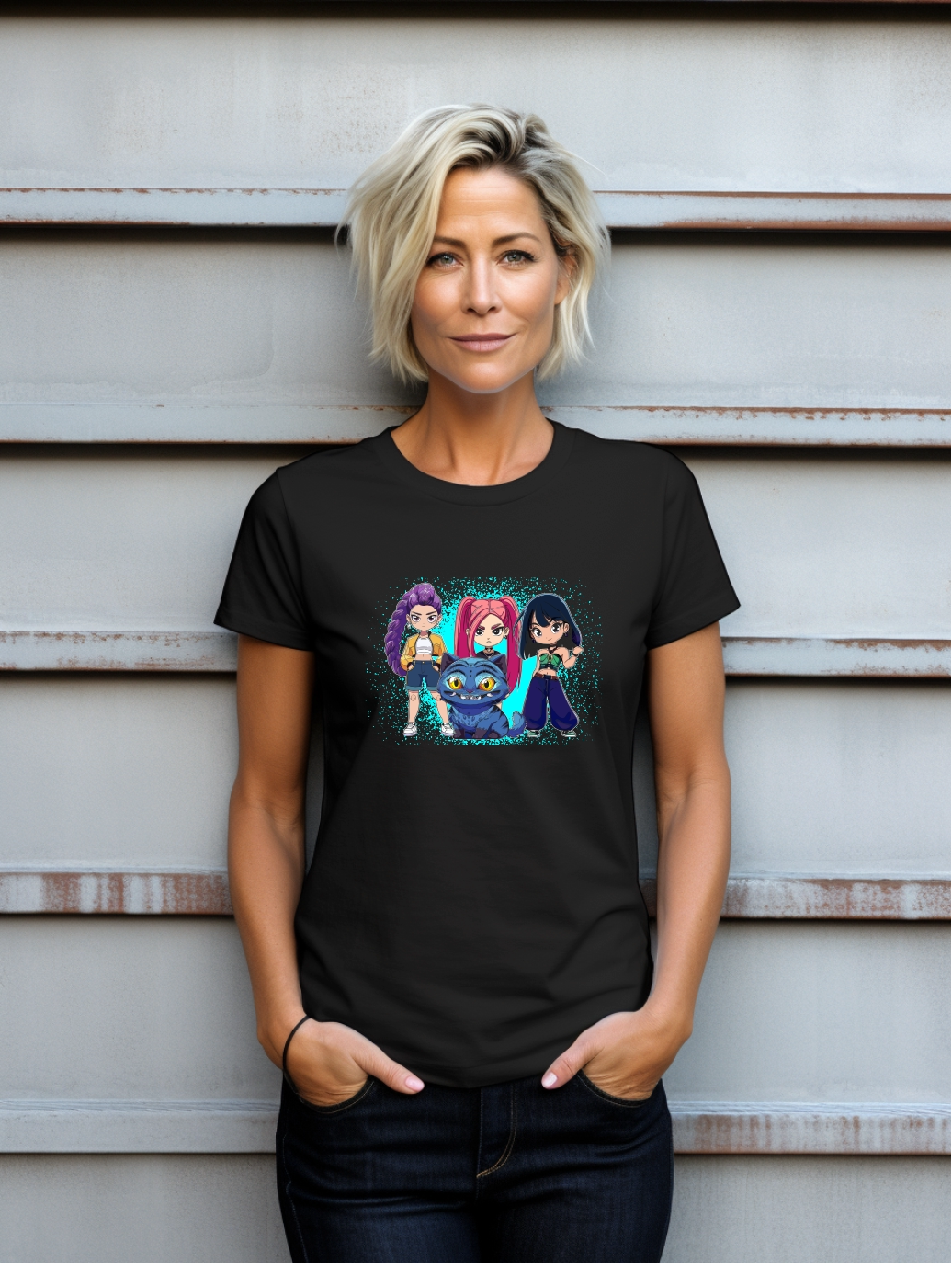 Cartoon Daemon Hunter Parody T-Shirt – Soft Style Graphic Tee