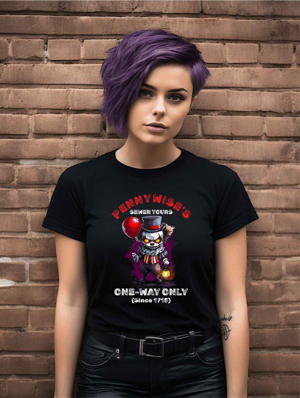 Horror-Inspired Funny T-Shirt – Red Balloon Tour Tee