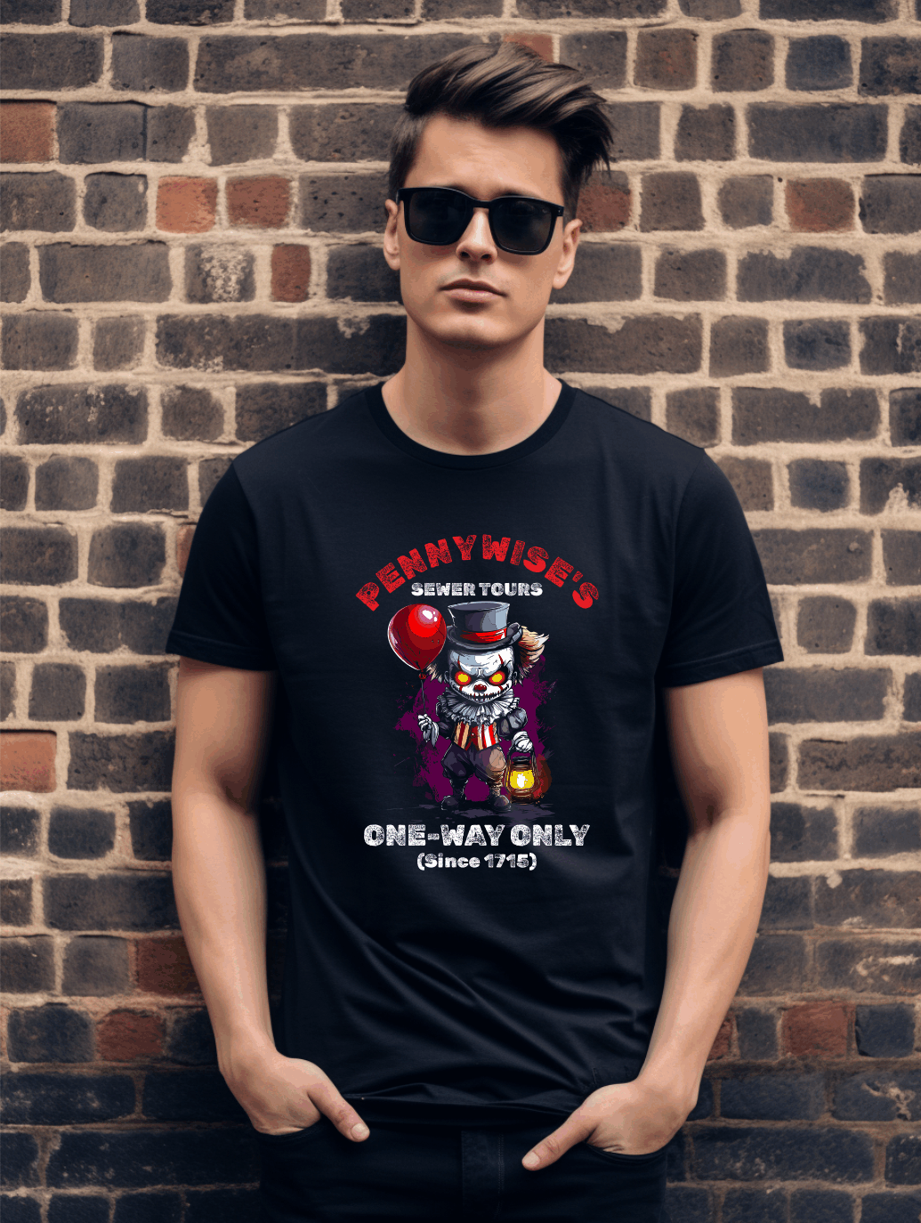 Horror-Inspired Funny T-Shirt – Red Balloon Tour Tee