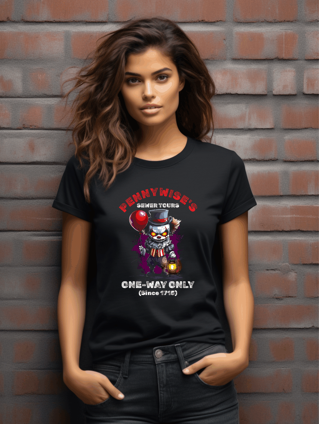 Horror-Inspired Funny T-Shirt – Red Balloon Tour Tee