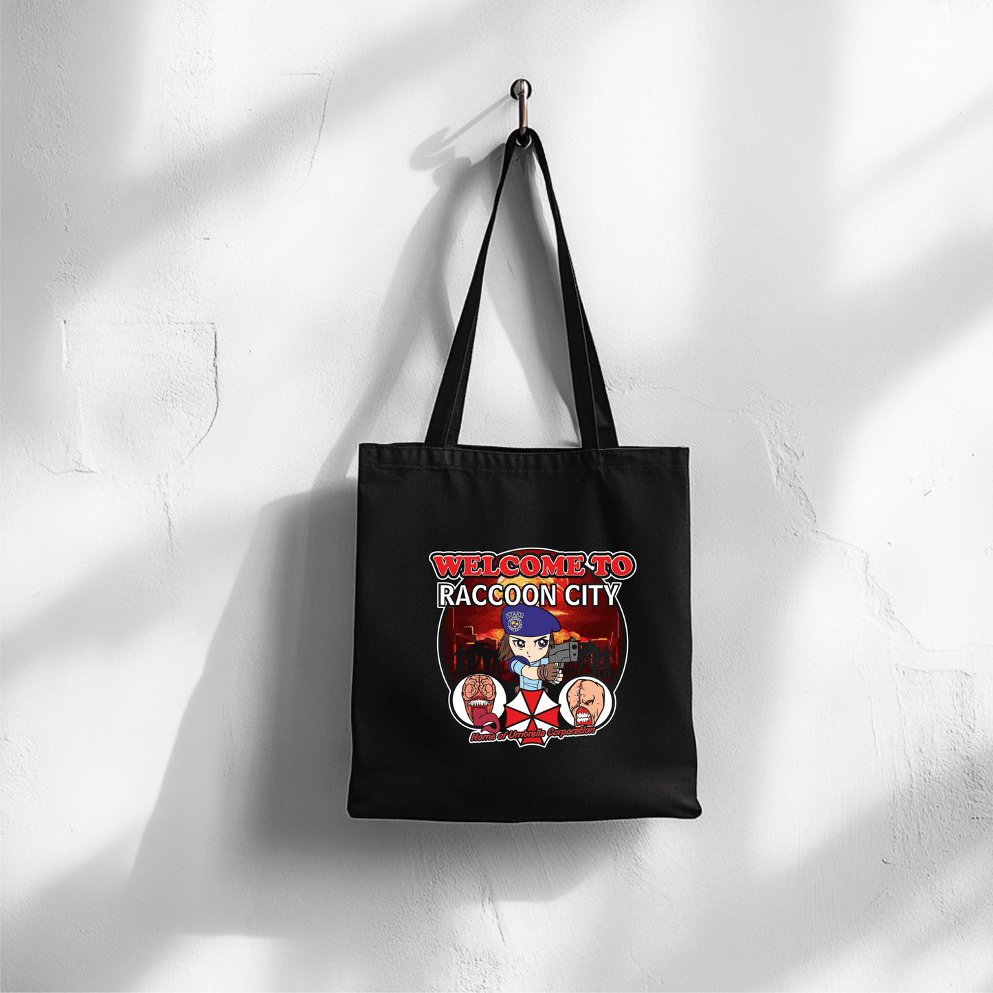 Dystopian Hero Parody Tote Bag – Bold Graphic Art