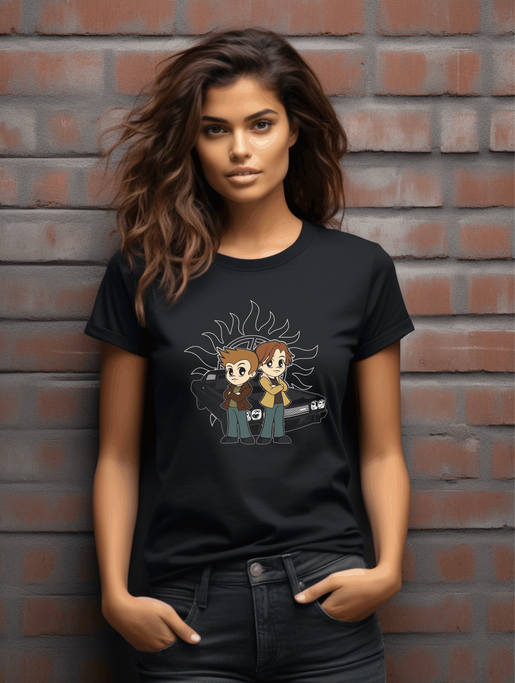 Dynamic Duo Adventure T-Shirt – Playful Graphic Print