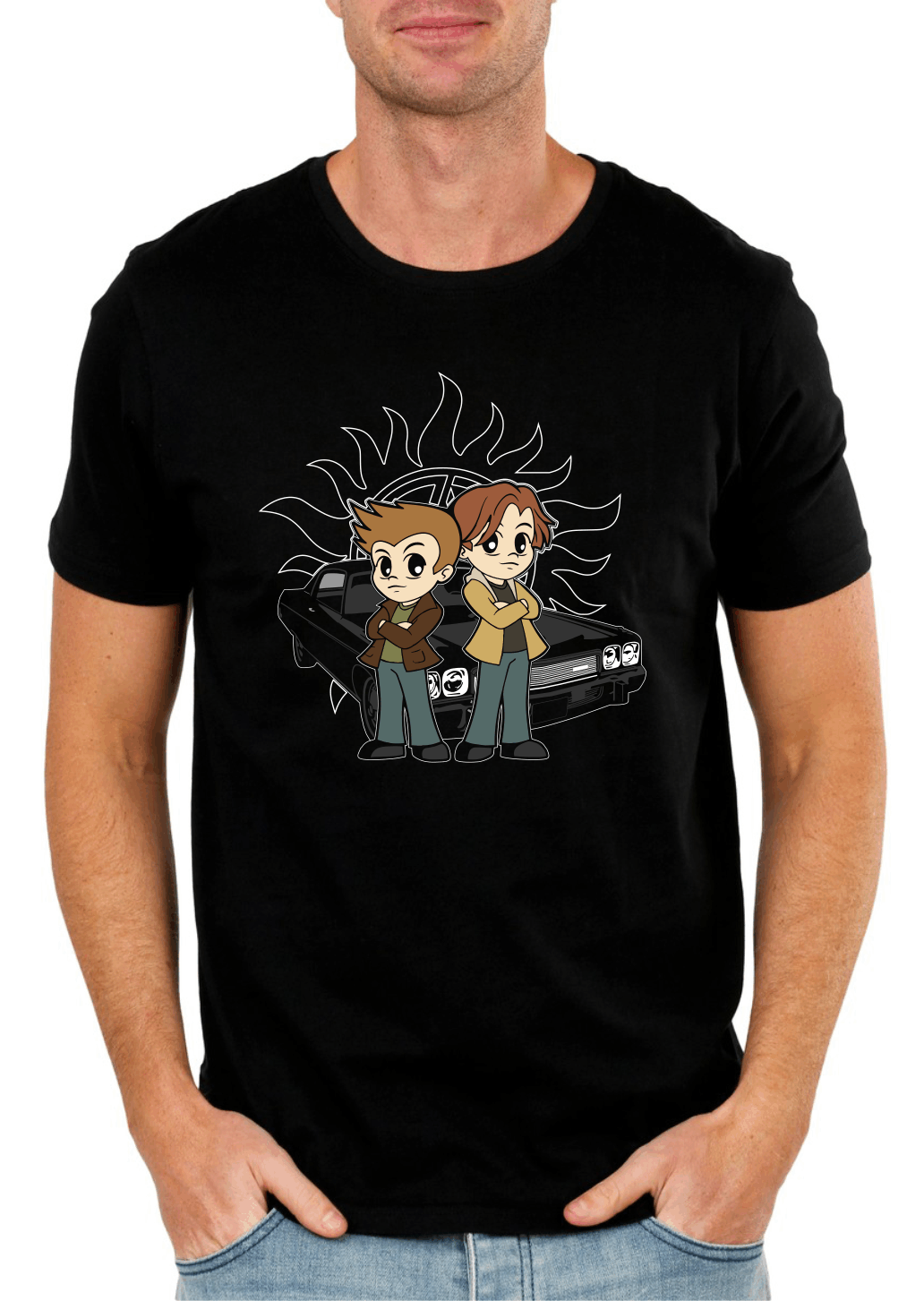 Dynamic Duo Adventure T-Shirt – Playful Graphic Print