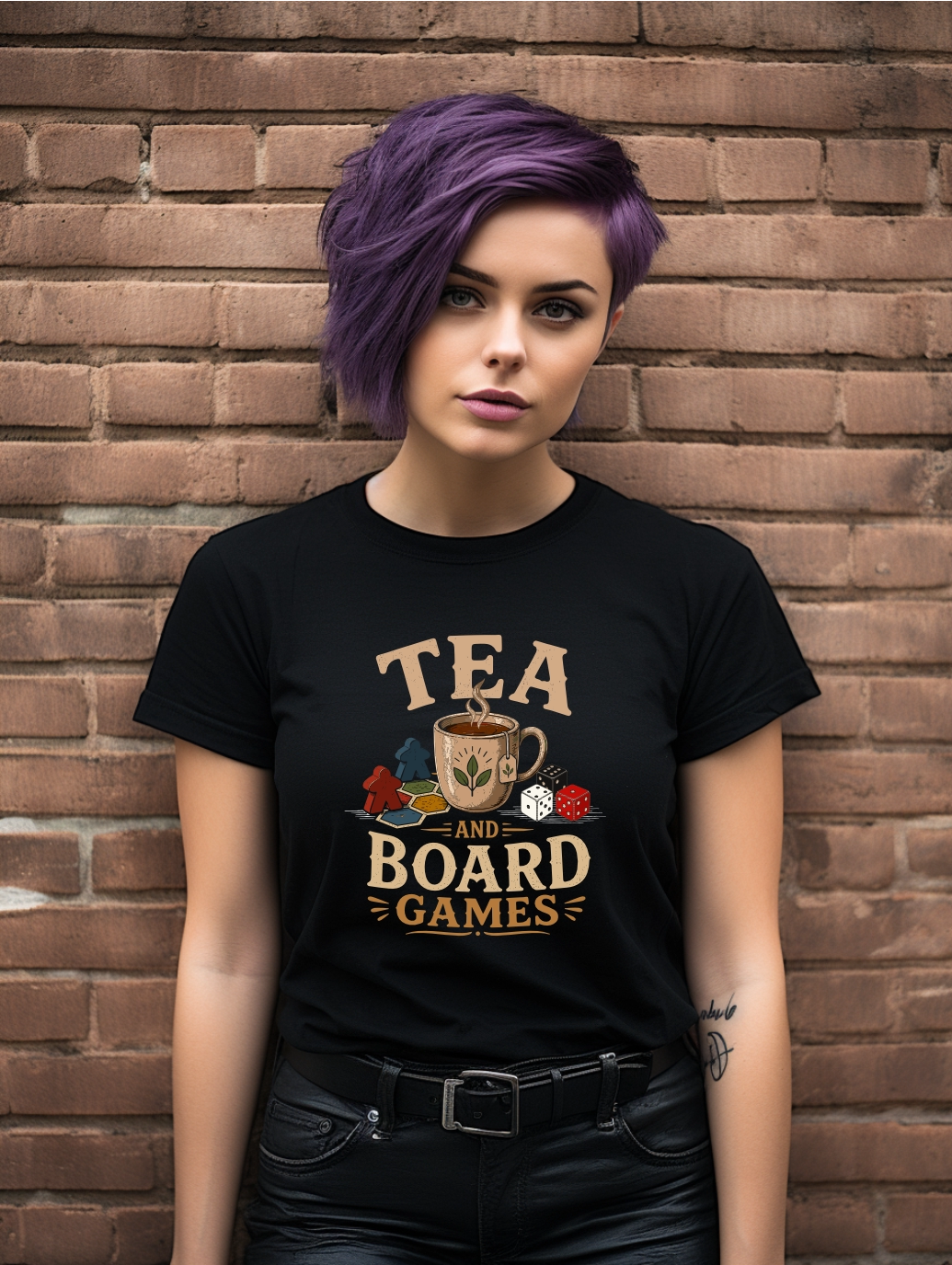 Tea and Board Games – Cosy Tabletop Graphic Tee