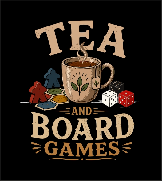 Tea and Board Games – Cosy Tabletop Graphic Tee